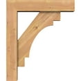 thumbnail image 3 of Ekena Millwork 5 1/2"W x 22"D x 26"H Merced Block Smooth Bracket w/ Offset Brace, Western Red Cedar, 3 of 25