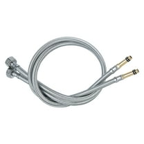 2PCS Household Faucet Water Inlet Hose Hot and Cold Universal Stainless Steel Material Kitchen Washbasin Extension Metal Connecting Pipe