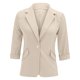 thumbnail image 1 of Gibobby Blazer de mujer Blazers delgados para mujer traje de protección solar para primavera chamarra de verano punto abierto(Beige,CH), 1 of 3