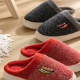 thumbnail image 4 of PEASKJP Mens Slippers Closed Toe Scuff Indoor Home Slipper For Men,Gray 43, 4 of 5