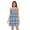 Blue and Black Plaid, variant on Summer Dresses for Women Strapless Casual Beach Cover Ups Pastel Fish Scale Tube Top Sundress