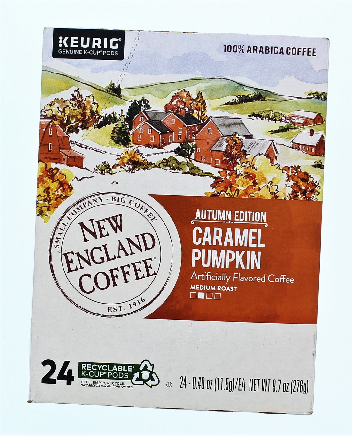 New England Coffee Caramel Pumpkin Keurig KCup Pods 24Count