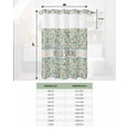 thumbnail image 6 of No Hook Shower Curtain with Snap in Liner, Hello Spring Flower Daisy Blue Hotel Shower Curtains for Bathroom, Washable Shower Curtain Liner Set with Mesh Top Window, 36"x72", 6 of 6