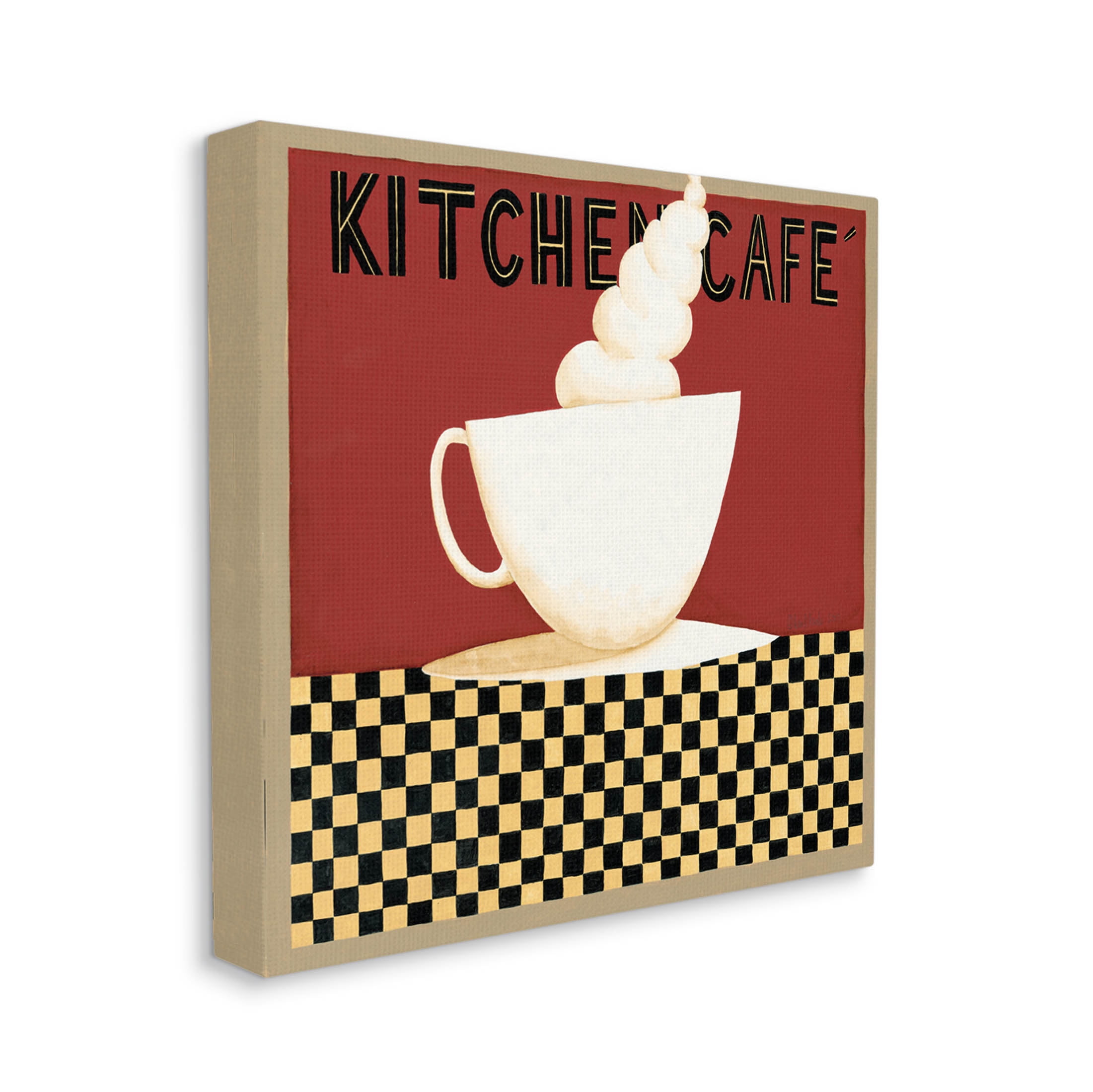 Stupell Industries Kitchen Cafe Vintage Patterned Graphic Art Gallery Wrapped Canvas Print Wall Art, Design by Dan DiPaolo