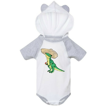 

Inktastic Cinqo De Mayo Baby Rex in Sombero Gift Baby Boy or Baby Girl Bodysuit