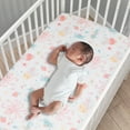 thumbnail image 4 of Bedtime Originals Ocean Mist 3-Piece Pink/Gray/Yellow Baby Crib Bedding Set, 4 of 6