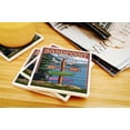 thumbnail image 3 of Sandpoint, Idaho, Destinations Sign (Absorbent Ceramic Coasters Set of 4 Matching Images, Cork Back, Kitchen Table Decor), 3 of 3