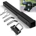 thumbnail image 1 of 18 inch Hitch Extender Trailer Hitch Extension with Anti Rattle Tightener Rack for 2 Inch Receiver Tube Extender Receiver for Trailer Truck Cargo Carriers, 1 of 5