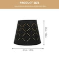 thumbnail image 2 of PTOOTP Minimalist Drum Lampshade for Table Lamp Gold Metal 1Set, 2 of 6