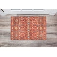 thumbnail image 3 of Linon Home Décor Washable Devlin Area Rug or Runner Collection, Red and Ivory, 2' x 3', 3 of 8