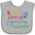 thumbnail image 3 of Inktastic Lacrosse Baby Boys or Girls Baby Bib, 3 of 4