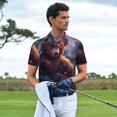 thumbnail image 3 of Balery Lazy Stone Bear Camisa Polo de Hombre con Estampado, de Manga Corta y Tejido Medio, Camisa Tipo Golf Polo-4X-Large, 3 of 6