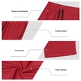 thumbnail image 6 of QATAINLAV Hiking Travel Pants for Man Athletic Outdoor Sports Quick Dry Mesh Sweatpants Straight Leg Golf Pants with Pockets Red XL, 6 of 10