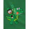 thumbnail image 3 of Tstars Boys Unisex St Patricks Irish Leprechaun T Rex Ride Kids St Patricks Day Cute Shirts Gift for Boys Irish Shirt Pride Proud Irish Toddler Kids Long Sleeve T Shirt, 3 of 5