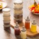 thumbnail image 4 of 4 unids/set botellas de plástico para apretar con tapas giratorias para salsa de aceite de condimentos, kaili Sencillez, 4 of 5