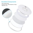 thumbnail image 4 of Lámpara de techo LED empotrada, luz blanca de día, 18 W, luz de techo moderna, iluminación de techo circular para dormitorio, armario, pasillo, cocina Ormromra 222672-1, 4 of 4