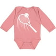 thumbnail image 3 of Inktastic Swinging Tennis Racket Boys or Girls Long Sleeve Baby Bodysuit, 3 of 5