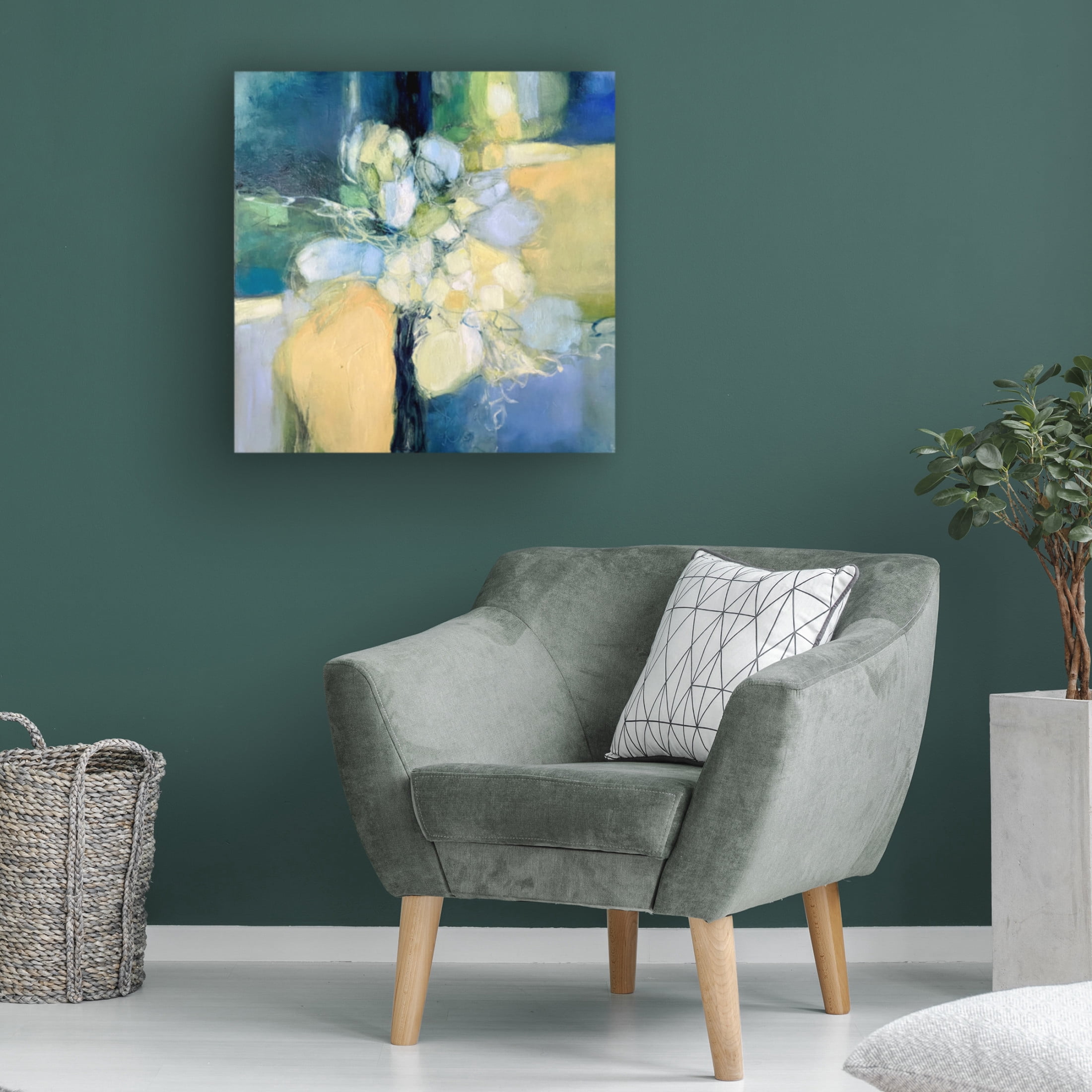 Canvas Wall Art - Julia Purinton 'Snapdragon' Wall Art for Living Room, Bedroom, or Office D?cor by Trademark Fine Art - 14 x 14 Inches