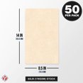 thumbnail image 7 of Natural Parchment Cardstock – Great for Certificates, Menus and Wedding Invitations | 65Lb Cover (176gsm) | 8.5 x 14” | 50 Sheets per Pack, 7 of 7