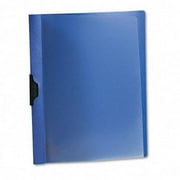 Polypropylene No-Punch Report Cover Letter Clip Holds 30 Pages Clear/Blue