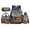 Starry Night Fox Print, variant on Bulopur Starry Night Fox Print Kids Backpack Set 4 Pcs Waterproof Kids School Bag with Lunch Box, Pencil Case and Water Bottle Cover for Art Theme Kids