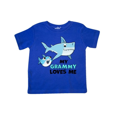 

Inktastic My Grammy Loves Me with Cute Sharks Gift Toddler Boy or Toddler Girl T-Shirt