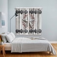 thumbnail image 3 of Texas Star Retro Kitchen Curtains Window Panels, Brown Wooden Vintage Berry Insulated Window Treatment Curtain, Grommet Curtains for Bedroom/Living Room/Bathroom, 2 Piece 52"Wx84"L, 3 of 8
