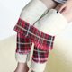 thumbnail image 4 of Gibobby leggings deportivos Leggings para mujer Pantalones casuales Elástico de cintura alta Patrón retro Impreso Forro polar Capris Termal Leggings de invierno de longitud completa（Rojo， S), 4 of 4