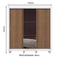 thumbnail image 3 of Ropero Closet Madesa Lyon 3 Puertas Con Espejo Con Pies B, 3 of 5