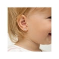 thumbnail image 4 of 925 Sterling Silver Sparking Stars CZ Screw Back Earrings Toddlers & Girls, 4 of 7