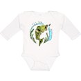 thumbnail image 3 of Inktastic Leaping Bass Fish- fishing illustration Boys or Girls Long Sleeve Baby Bodysuit, 3 of 5