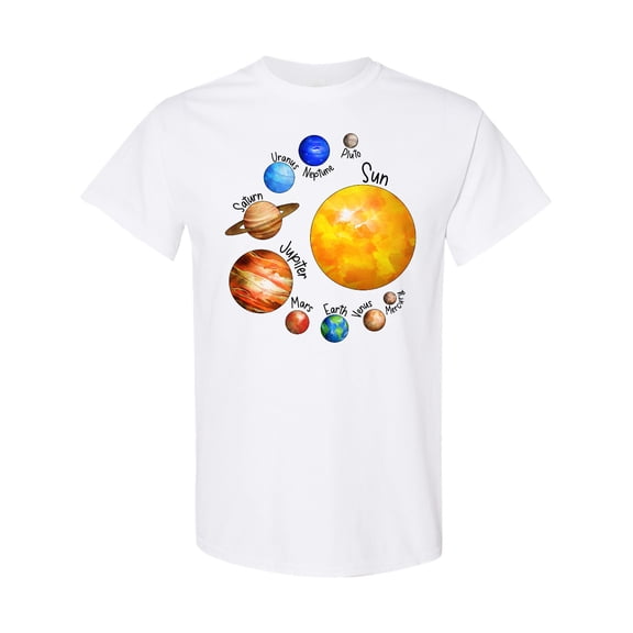 Inktastic Sun and Planets Yes, and Pluto T-Shirt