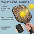 thumbnail image 2 of Pickleball Paddles Set,Pioneer Flower Floral Print Pattern Fiberglass Surface Pickleball Racket Set with 2 Indoor Outdoor Pickleball Balls and Pickleball Bag,Pickle-ball Equipment, 2 of 6