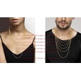 thumbnail image 7 of Miabella Solid 18K Gold Over 925 Sterling Silver Italian 2.5mm Paperclip Link Chain Necklace for Women, Made in Italy (26 Inches), 7 of 7