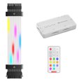 thumbnail image 2 of Las Extensiones Cable RGB PSU Iluminan La Tira LED 24 Pines 5 V para El Conector Placa Base, 2 of 9