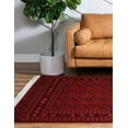 thumbnail image 5 of Unique Loom Tekke Collection Area Rug - Khan (5' 3" x 8' Rectangle Red/Terracotta), 5 of 7