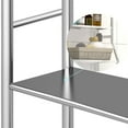 thumbnail image 7 of Over The Toilet Storage, 2-Tier Over Toilet Organizer Rack, Freestanding Above Toilet Shelf for Bathroom, Laundry, Space Saver, Stainless Steel, 7 of 7