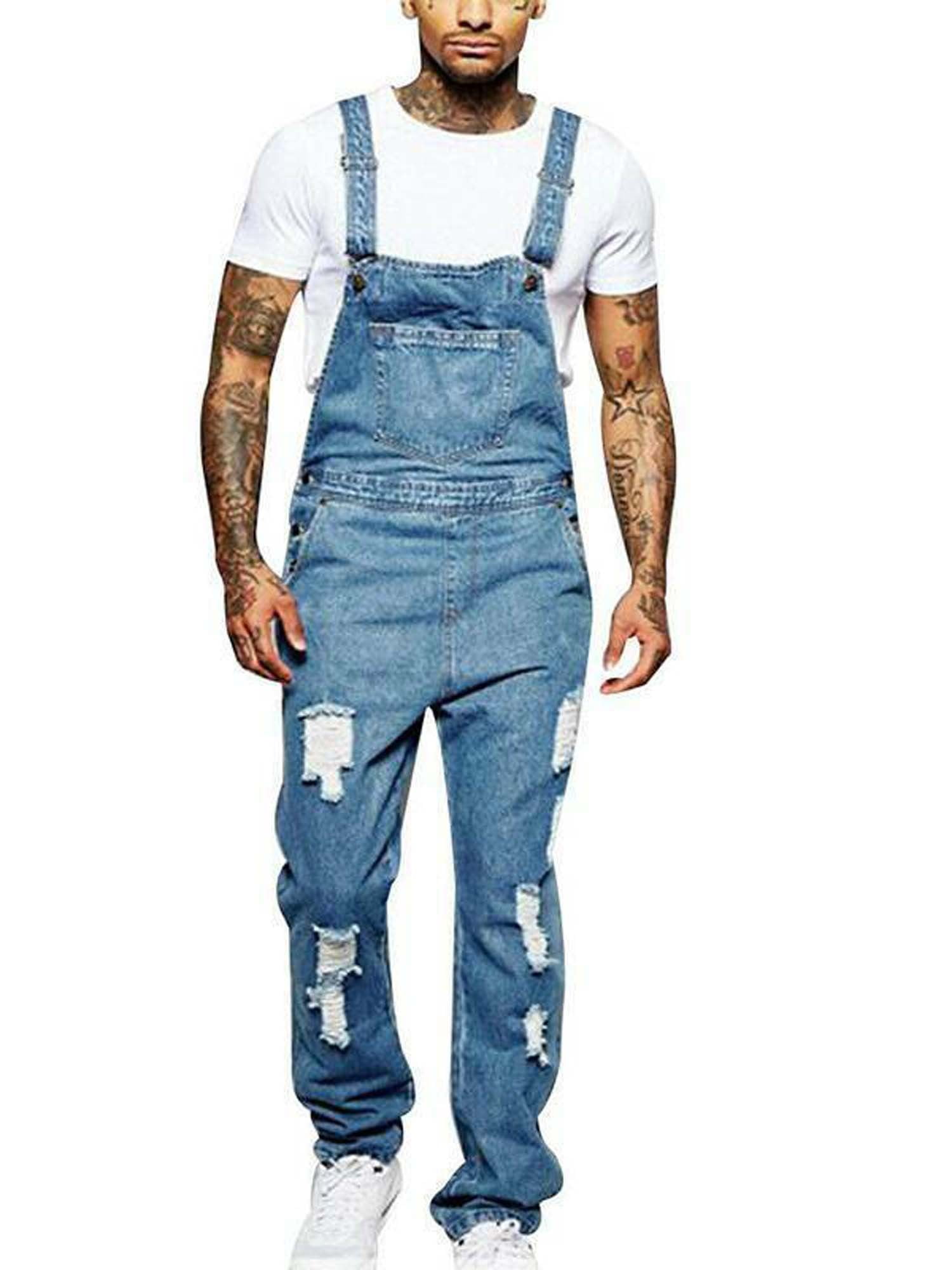 ripped dungarees