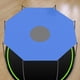 thumbnail image 2 of Trampolín trampolín parasol tela techo protección solar tela universal (tela parasol-6 pies-6 postes), 2 of 9