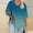 Army Green, variant on Uaswgudfs Women's Plus Size Ombre V-Neck 3/4 Sleeve T Shirt – Loose Fit Daily Fashion Top Women's Plus Size Tops Green L