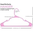 thumbnail image 2 of Plastic Hangers 50 Pack - Space Saving Clothes Hanger - Durable and Strong Closet Organizers and Storage Makes It Ideal Apartment or Dorm Room Essentials for Girls or Guys (White), 2 of 5