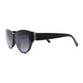 thumbnail image 4 of Womens Luxury Thick Plastic Oversized Cat Eye Chic Retro Sunglasses Black - Smoke, 4 of 4