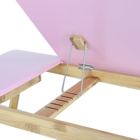 Mind Reader - Bamboo Bed Tray - Pink