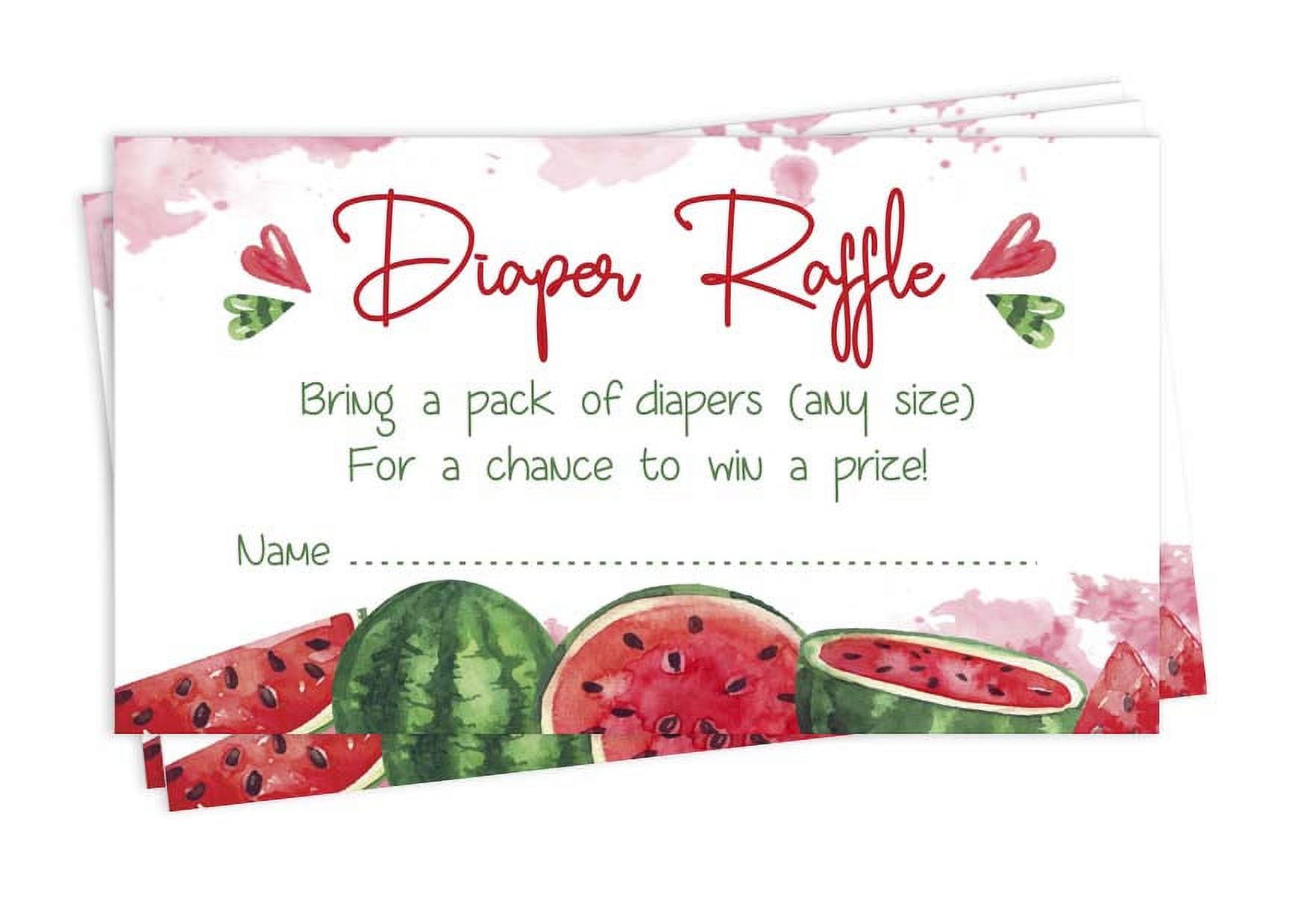 Inkdotpot 30Baby ShowerDiaper Raffle Ticket Lottery Insert Cards Supplies Games For Baby Shower Party Gender Neutral Bring A Pack Of Diapers To Win Favors Gifts And Prizes