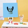 thumbnail image 3 of Gwong Juguete Dibujos animados cerdo gato rana panda perro mini resina muñeca oficina oficina mesa de juguete Gwong 30007823, 3 of 7