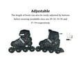 thumbnail image 3 of Patins à Roues Alignées Réglables pour Femmes, Haute Élasticité, Patins à Roulettes Résistants à l'Usure, Chaussures de Patinage Antichoc, Filles Débutantes, Noir/m, 3 of 7