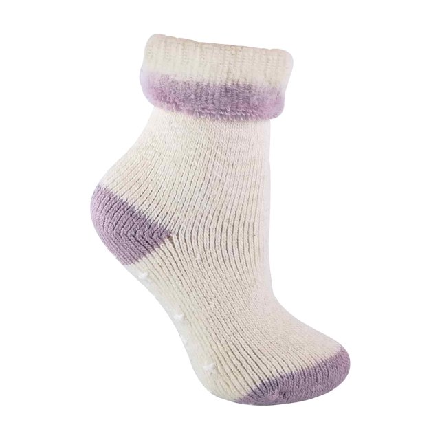 Sock Snob - Ladies Alpaca Wool Blend Thermal Slipper Bed Socks with Grippers