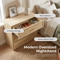 thumbnail image 4 of Furniture of America Rivor Modern Wood 3-Drawer Tall Nightstand, Natural, 4 of 17