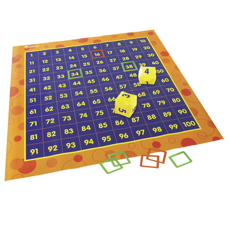UPC 765023811001 product image for Learning Resources Hundreds activity Mat  4 X 4 Feet | upcitemdb.com