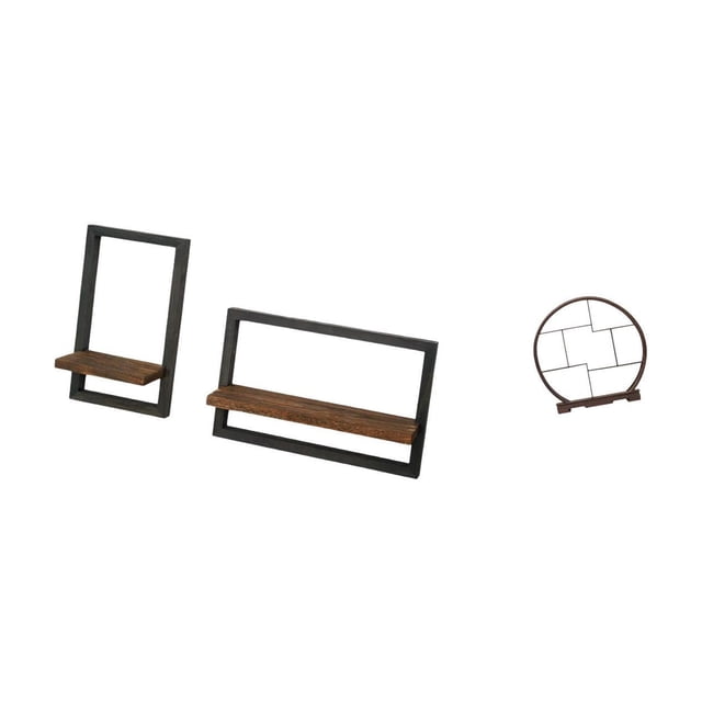 Estantes de pared para almacenamiento,Estantes flotantes de madera Estantes de pared de madera,Exhibidor de artesanías,Soporte de madera para exhibir objetos de colección artísticos,Estante
